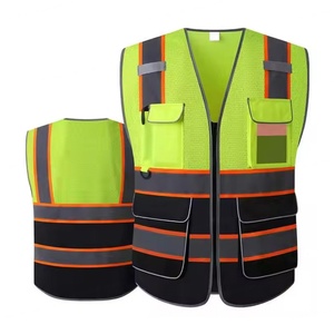 Chaleco de Seguridad Reflectante de Alta Calidad con Diseño Moderno 2024 para Hombre, Logotipo Personalizable, Fabricación Directa de Fábrica - Product Image 2