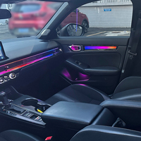 Lumière décorative LED d'intérieur de voiture TMPRO pour Honda Civic 11e génération 2022-2025, 64 couleurs, éclairage ambiant dynamique, garniture intérieure symphonique
