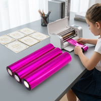 Film réactif argenté hautement réfléchissant pour imprimante laser, rouleau PET lavable pour transfert textile, 12-25 microns