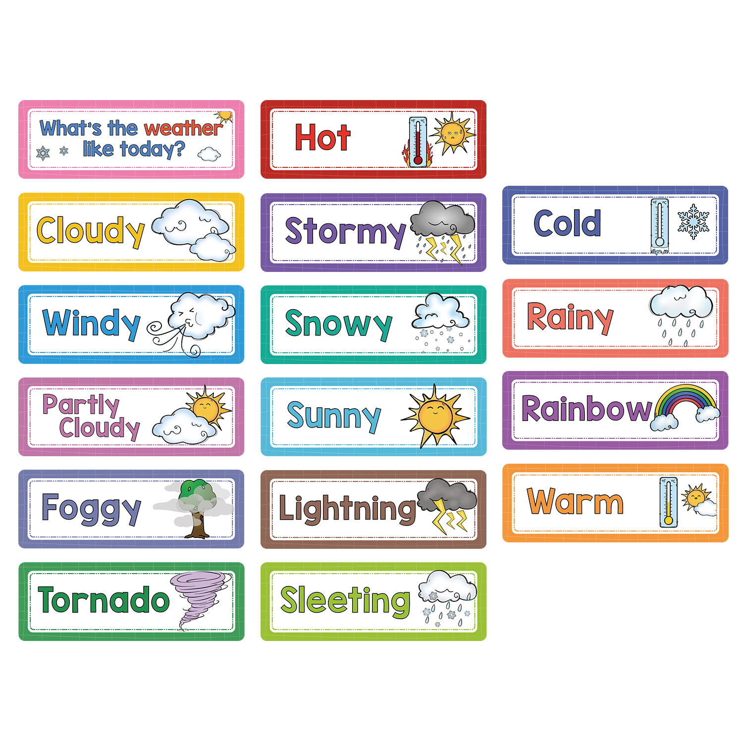 Cartes météo [16 pièces]