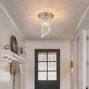 Lustre suspendu moderne de 10 pieds, long lustre en cristal pour plafond haut, idéal pour escalier - Product Image 6