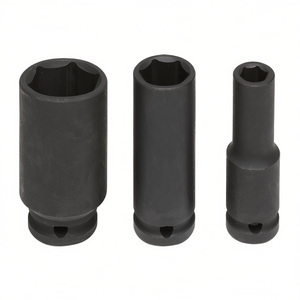 Jeu de clés à douille à chocs Fervi 10 mm 12 mm 14 mm à encoche profonde pour réparation automobile - Product Image 2