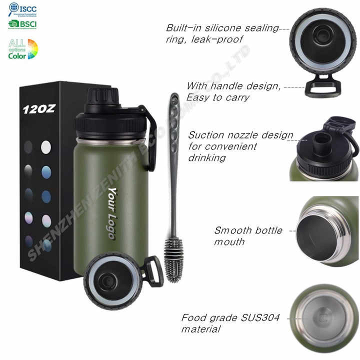 Custom Logo 12 oz Double Wall Vacuum Insulated Stainless Steel Travel ...