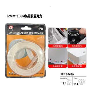 Ruban d'étanchéité Tesa 22 mm x 3,35 m, résistant à la moisissure, acrylique, pour cuisine et salle de bain - Product Image 3