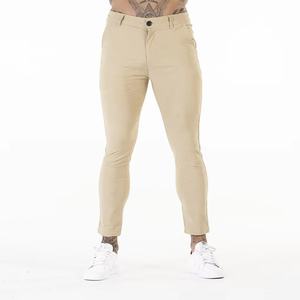 กางเกงผู้ชายทรงสกินนี่ลำลองแฟชั่นสีพื้น กางเกงชิโน่ผู้ชาย รับผลิตตามแบบ (OEM) พร้อมสกรีนโลโก้จากโรงงาน - Product Image 4