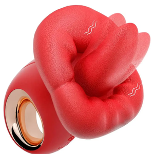 Venta caliente juguetes para adultos vibrador rosa con 10 juguetes sexuales para mujeres lamiendo lengua pezón estimulador de clítoris - Product Image 1