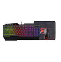 Havit KB889CM Clavier et souris de jeu Clavier Gamer filaire avec clavier USB rétro-éclairé RVB pour ordinateur de jeu PC portable