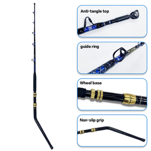 Caña de Pescar Plegable y Ajustable para <span class=keywords><strong>Pesca</strong></span> de Grandes Peces, con Soporte para <span class=keywords><strong>Pesca</strong></span> de Pie - Product Image 4