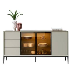 Aparador y gabinete de vino minimalista italiano, consola de almacenamiento y té de madera maciza lacada, gabinete de entrada multifuncional - Product Image 1