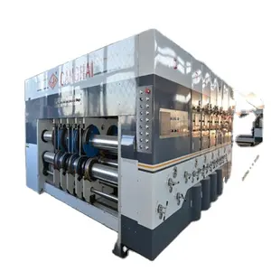 Canghai lead edge 2 colour printer slotter rotary die cutter machine