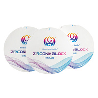 Disque en zircone blanche HT Plus 1350MPa 40% de translucidité pour laboratoire dentaire, logo personnalisable, blocs de fraisage CAD CAM