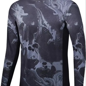 T-shirts personnalisés pour hommes 100% polyester, UPF 50+, séchage rapide, chemise de pêche et de randonnée, chemises camouflage - Product Image 4