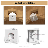 Kit de montage et support pour ventilateur de plafond en plastique avec boîte pour plafonds cathédrale, angles 80, installation facile, garantie 1 an - 1 paquet