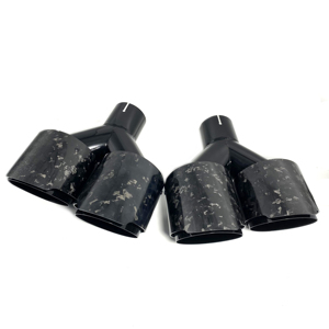 1 Par de Tubos de <span class=keywords><strong>Escape</strong></span> Cuádruples de Fibra de Carbono Forjada Brillante, Puntas de <span class=keywords><strong>Escape</strong></span> de Acero Inoxidable <span class=keywords><strong>para</strong></span> Sistema de <span class=keywords><strong>Escape</strong></span> <span class=keywords><strong>Akrapovic</strong></span> - Product Image 3