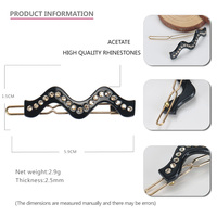 Pinces à cheveux en acétate pour cheveux, 6cm, petite taille, épingle à cheveux, rouge, écaille de tortue, France