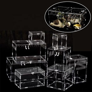 Enceinte en acrylique de style Muilt Boîte d'élevage Terrarium Cage pour reptiles pour grenouille Araignée Insecte Gecko - Product Image 5