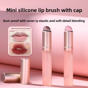 Mini <b>Silicone</b> Nail Lip Brush Transparent Soft Round Head Manicure DIY Ombre Painting Nail Art Makeup <b>Tool</b> - Product Image 4