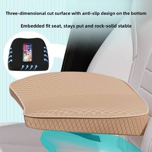 <span class=keywords><strong>Coussin</strong></span> de siège conducteur monobloc rehausseur de hauteur pour voiture, en mousse à mémoire de forme en fibre de polyester, antidérapant, pour l'été - Product Image 3