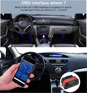 Nhà máy trực tiếp konnwei kw901 OBD2 máy quét Bluetooth ELM327 xe công cụ Chẩn đoán mã đọc cho phổ OBD2 động cơ mã lỗi - Product Image 4