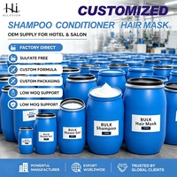 Shampooing, après-shampoing et masque capillaire sans sulfate en vrac, en fûts, formule personnalisée pour hôtels, salons, vente en gros, directement de l'usine, marque privée