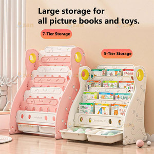 Estantería para Libros Infantiles de 5 y 7 Niveles, Diseño de Pingüino, Estante de Plástico para Almacenamiento de Juguetes, Directo de Fábrica - Product Image 3