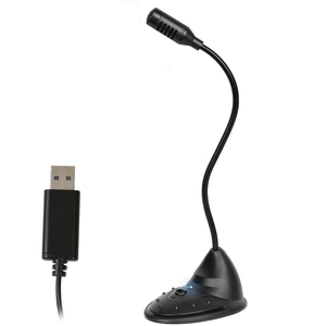 Micrófono USB de Escritorio Ligero con Cancelación de Ruido y Diseño de Cuello de Cisne T5 OEM para Sala de Conferencias - Product Image 1