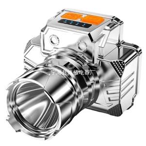 Linterna frontal LED recargable de aleación de aluminio con zoom y regulación de intensidad para pesca y uso en exteriores - Product Image 3