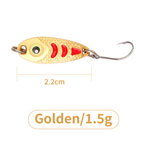 Micro oggetto piccolo Bean Ding Spinner esca 1g-5g metallo finto pesce esca Topmouth Culter a strisce bianche <span class=keywords><strong>esche</strong></span> da <span class=keywords><strong>pesca</strong></span> per la bocca di cavallo - Product Image 2