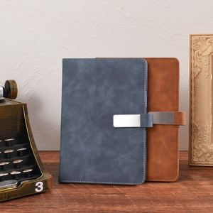 High Quality A5 100Sheets Pu Leather Hardcover Business Office Notebook Dairy Book for Student - Product Image 4