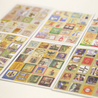 Autocollant de timbre rétro petit Prince, étiquette en papier, dessin animé londres, décoratif, pour Album Photo, Scrapbook journal intime, 80 feuilles