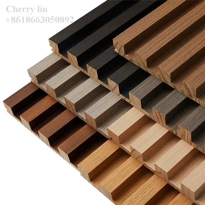MDF جدار السلط PVC الخشب الكسوة الصلبة الصنوبر الخشب خشب سنديان ألواح للحائط للزينة الداخلية