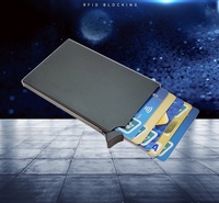 Penjualan Terlaris 2020 ANGO Dompet Kartu Kredit dan ID Anti RFID Gaya Jepang Berbahan Aluminium dengan Kapasitas 5-6 Kartu