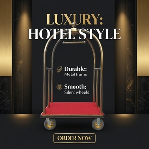 <span class=keywords><strong>Chariot</strong></span> à bagages pour hôtels cinq étoiles, <span class=keywords><strong>chariot</strong></span> <span class=keywords><strong>de</strong></span> <span class=keywords><strong>conciergerie</strong></span> exclusif pour halls d'hôtel, <span class=keywords><strong>chariot</strong></span> à bagages <span class=keywords><strong>de</strong></span> style luxueux - Product Image 6
