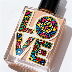 Wholesale Custom Brand logo <b>Waterproof</b> Gold Foil Stickers Luxury <b>Labels</b> - Product Image 2