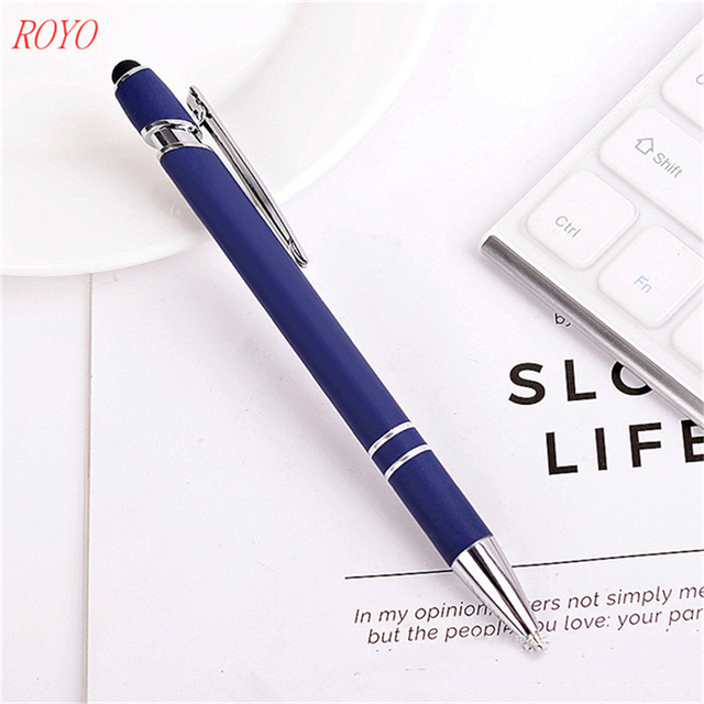 B-1126 Metal Ballpoint Pen Many in Stock on Wholesale Promotion Stylus Screen Ball Pen