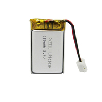 Baterai Lithium Polymer Isi Ulang PKCELL 502030 3.7v 250mah 0.925wh untuk Lampu LED