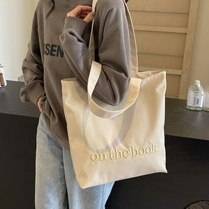 Customized Color Logo Cotton Cloth Recycled Cotton Canvas Shopping <b>Bags</b> Print Blank Tote Grocery Zipper Canvas Totes - Product Image 4