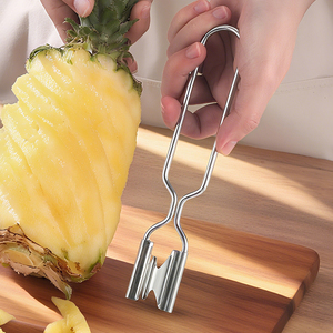 Éplucheur d'ananas en acier inoxydable - Coupe-œil d'ananas <span class=keywords><strong>ergonomique</strong></span> pour une élimination des œillets facile - Product Image 4