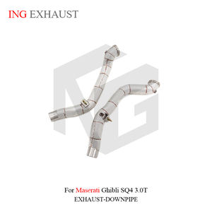 Tubo de Escape de Alto Flujo ING para Maserati Ghibli <span class=keywords><strong>SQ4</strong></span> 3.0T, Tubos de Escape de Carreras, Accesorios para Automóviles - Product Image 3