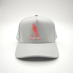 OEM ODM Wholesale 25pc Custom Rubber PVC Logo 5-Panel Structured Golf <b>Baseball</b> <b>Caps</b> High Quality Dot Dobby Design - Product Image 4