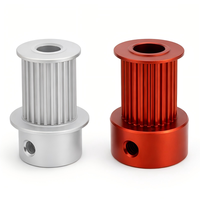 Poulie de distribution en alliage d'aluminium anodisé, supporte la personnalisation OEM/ODM, certification RoHS, personnalisation sur mesure