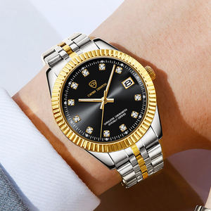 Orologio da <span class=keywords><strong>Uomo</strong></span> di Alta Qualità con Movimento al Quarzo, Cinturino in <span class=keywords><strong>Acciaio</strong></span> Inossidabile, Cassa in Lega, <span class=keywords><strong>Cronografo</strong></span>, Stile alla Moda, Cinturino da 20mm, Vetro Resistente all'Acqua - Product Image 6