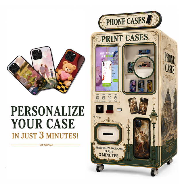 Dual Order Channel Online Phone Case Printing Vending Machine Diy Phone Case Vending Machine Placed in Schools Game Halls