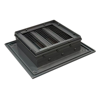 Grille de ventilation extérieure carrée en aluminium, résistante aux intempéries, anti-pluie, pour mur extérieur