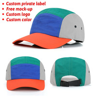 Casquette de sport personnalisée OEM avec logo, légère, en polyester, imprimée, pour la course, la pêche et le camping, casquette 5 panneaux pour hommes et femmes