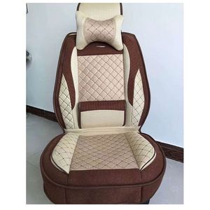 ชุดหุ้มเบาะรถยนต์ 5 ชิ้น ยี่ห้อ Tonghui Luxury Flax Cloth ผ้าลินินคุณภาพสูง ทนทาน ใช้ได้กับรถยนต์ทั่วไป พร้อมการรับประกัน 1 ปี แสงผ่านได้ 5% - Product Image 3