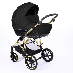 <span class=keywords><strong>Poussette</strong></span> Bébé Luxe 4-en-1 de Haute Qualité, Landau Multifonctionnel pour Voyage, Adapté aux Enfants jusqu'à 3 Ans, Système de Sécurité Cinq Points - Product Image 3