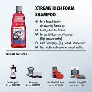 Shampoo Moussant Xtreme Rich 1 Litre pour un Lavage de Voiture Luxueux avec une Mousse Épaisse et un Nettoyage Doux - Product Image 2