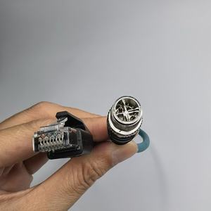 Oferta especial: Conector AN HUA personalizado M12 de 8 pines, código X, macho y hembra, RJ45, IP67, impermeable, cobre sin oxígeno, industrial electrónico - Product Image 3