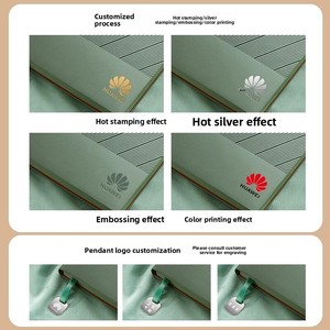 Set de Regalo de Cuaderno de Negocios de Alta Gama Personalizado, con Cubierta de PU, Encuadernación con Hilo de Papel Dowling, para Reuniones, <span class=keywords><strong>Día</strong></span> del Maestro, Escuela - Product Image 5